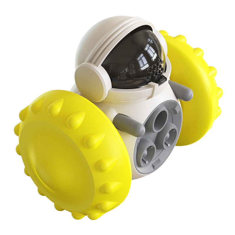 Cat And Dog Toys Slow Food Interactive Balance Car Multifunctional Fun Development Smart Pet Feeding Dog Toy Car Pets Products - 0 - CJ - Yellow - CJYD162594303CX