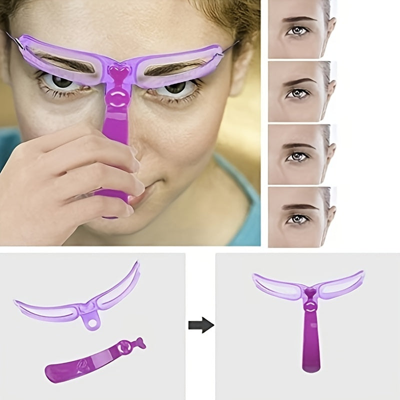 8pcs Eyebrow Stencils, Eyebrow Shaping Kit, Eyebrow Template, 8 Styles Reusable Eyebrow Stencil With Handle - 5 - CJ
