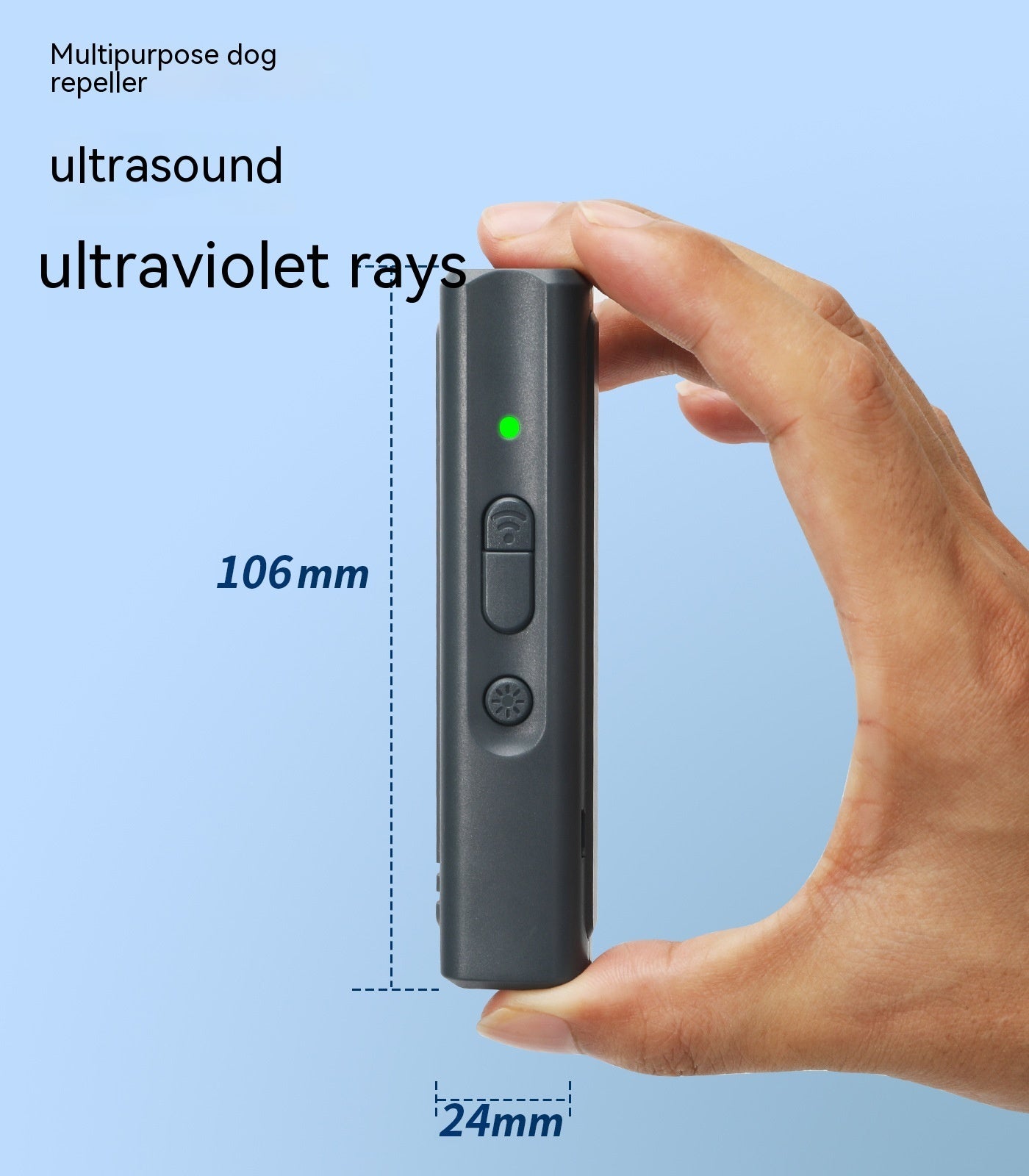 Portable Ultrasonic Dog Dispeller Handheld - 0 - CJ