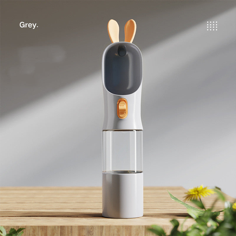 Pet Water Bottle Travel Bottle Pet Cat And Dog Water Bottle - 0 - CJ - Grey - Water and food cup - CJGY151710206FU