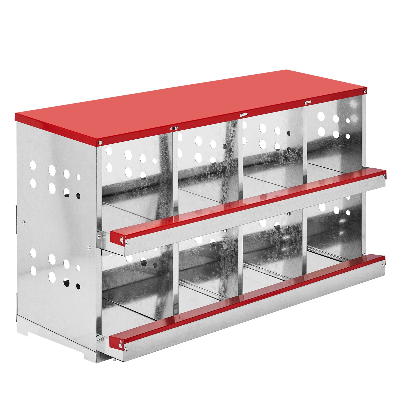 Dismantling And Installation Of Iron Red Feeding Supplies For An 8 - compartment Sloping Roof House - 5 - CJ