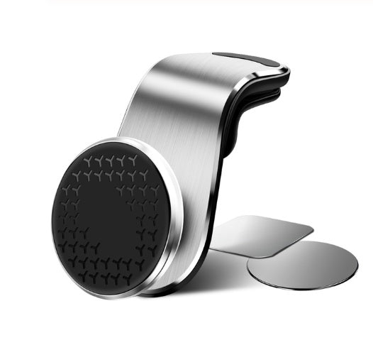 Magnetic Car Phone Holder Air Vent Magnet Mount Smartphone Phone Holder Car Rotation Bracket - 0 - CJ - Silver - CJSJSJSJ00933 - Silver