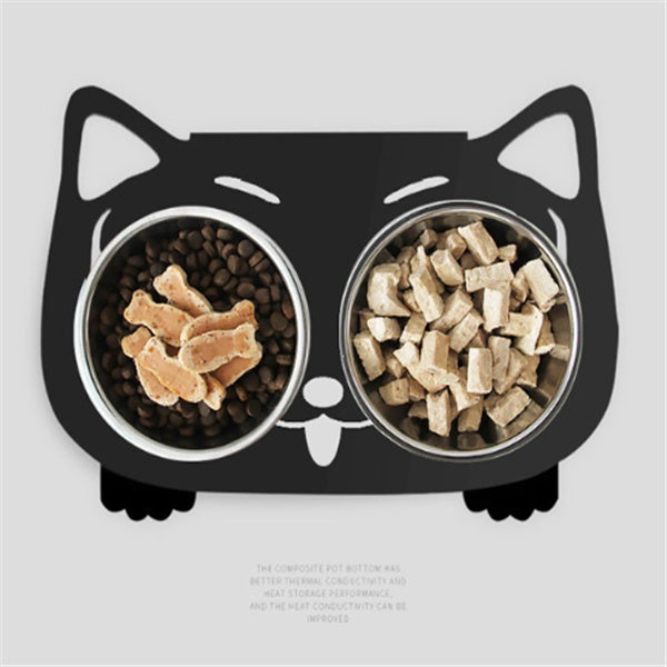 Anti - falling Cat Dog Feeding Water Bowl - 0 - CJ
