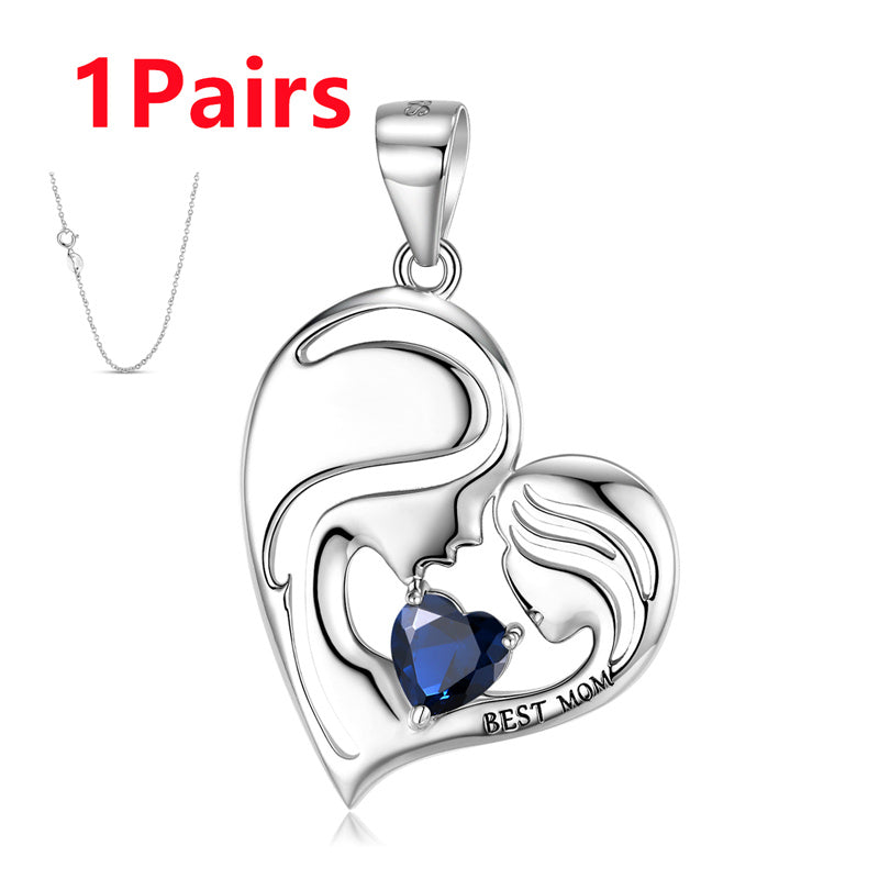 S925 Sterling Silver Best Mom Necklace Mother's Day Series Necklace - 4 - CJ