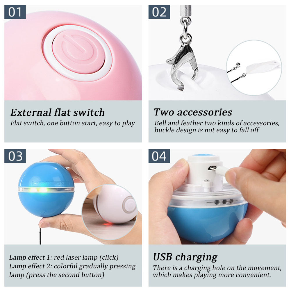 Colorful LED Laser Funny Cat Ball - 0 - CJ