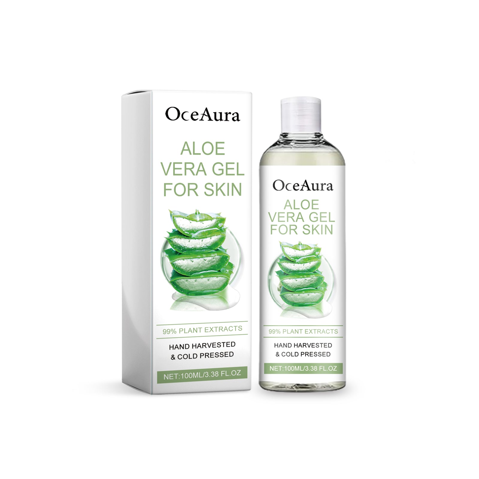 OceAura Moisturizing Aloe Vera Gel Moisturizes And Nourishes Skin After Sun - 5 - CJ