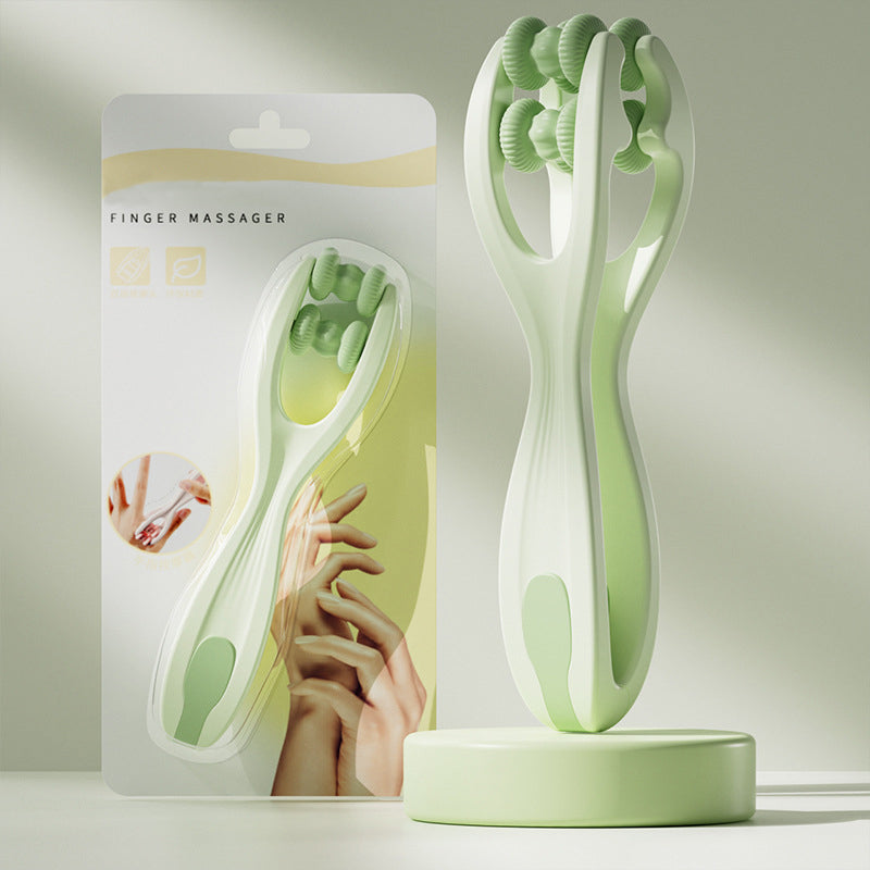 Finger Massager Dual - Row Roller Design Easy Use Relieve Finger Fatigue Promote Blood Circulation Portable Roller Finger Massager - 5.0 - CJ