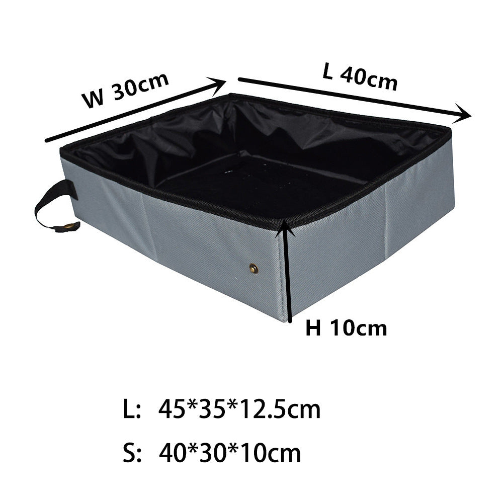 Folding waterproof high - grade cat litter box - 0 - CJ
