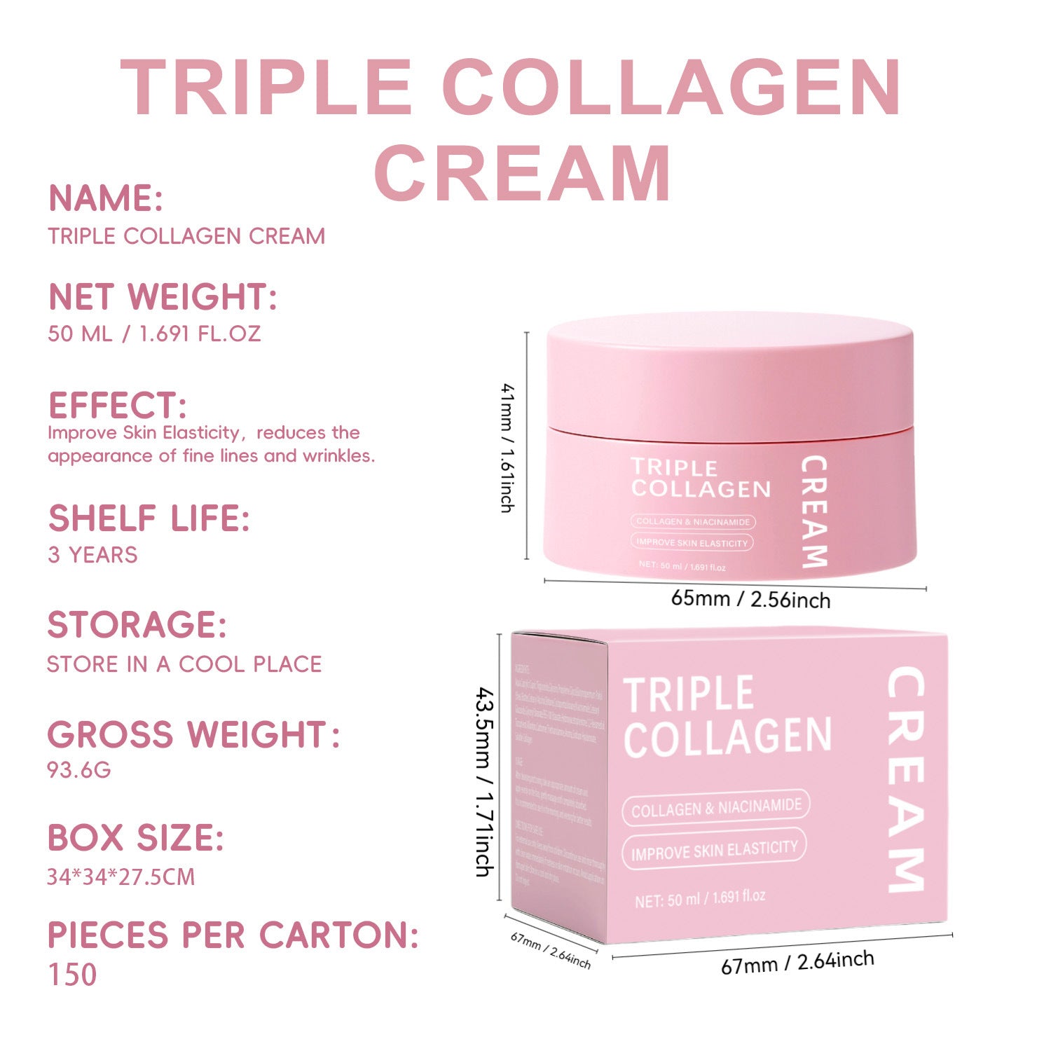 Triple Collagen Egg White Icing 50ml Neutral Package Triple Collagen Cream - 0 - CJ