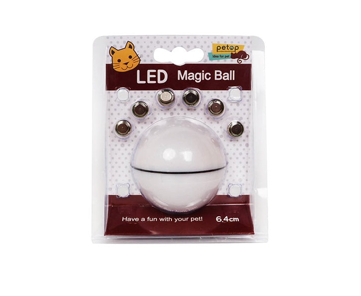 LED Laser Electronic Rolling Pet Funny Cat Toy Ball - 0 - CJ - white - CJJJCWMY00142 - white