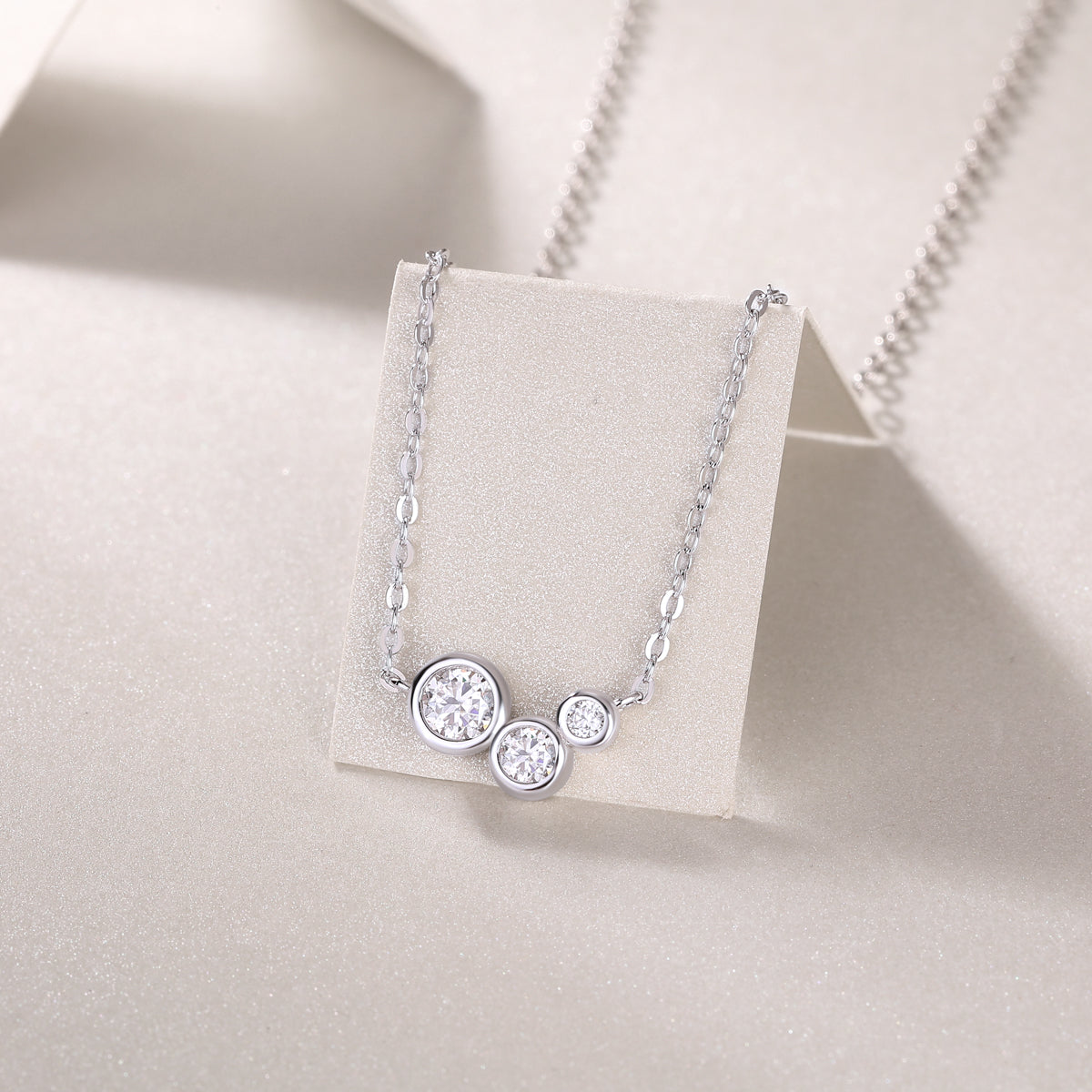 1White Dew - A Fashionable And Luxurious Diamond Jewelry Pendant Set With Moissanite S925 Sterling Silver Prohibit TikTok sales - 5 - CJ