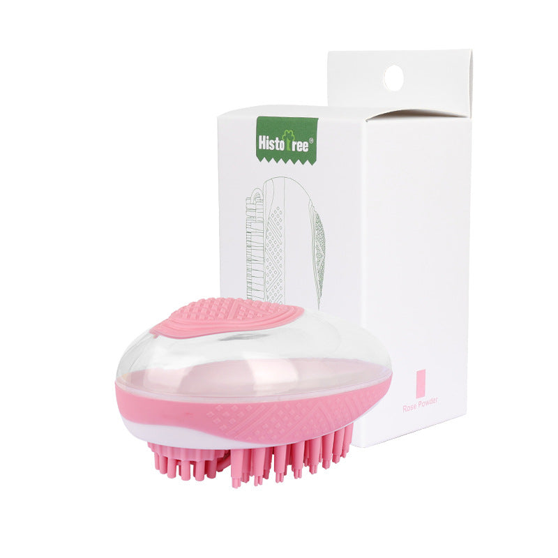 Dog Cat Bath Brush 2 - in - 1 Pet SPA Massage Comb Soft Silicone Pets Shower Hair Grooming Cmob Dog Cleaning Tool Pet Products - 0 - CJ - Pink - CJYC154874601AZ
