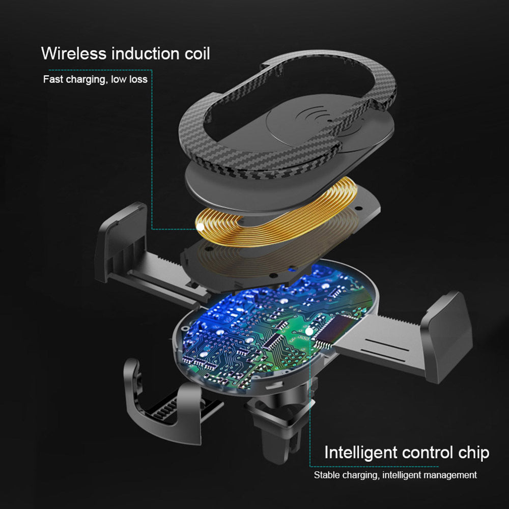 PURERADIAN Tm Wireless Fast Charge Car Phone Holder - 0 - CJ