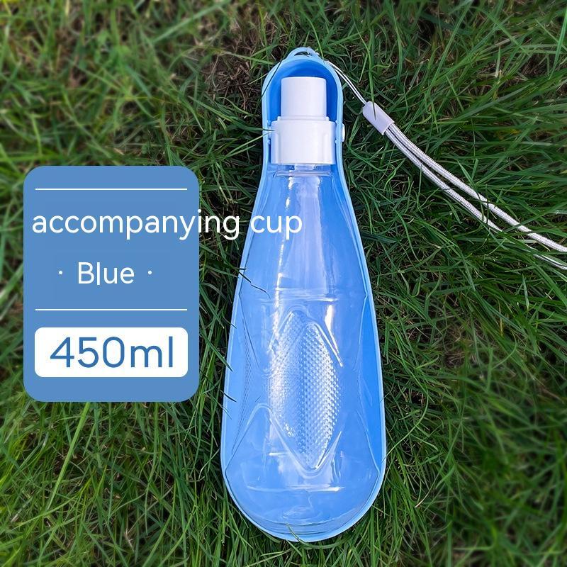 Pet Water Cup Outdoor Portable Folding Dog Water Bottle 550ml Large Capacity Medium To Large Dog Drinking Bottle - 0 - CJ - Blue 450ml - CJMY181659504DW
