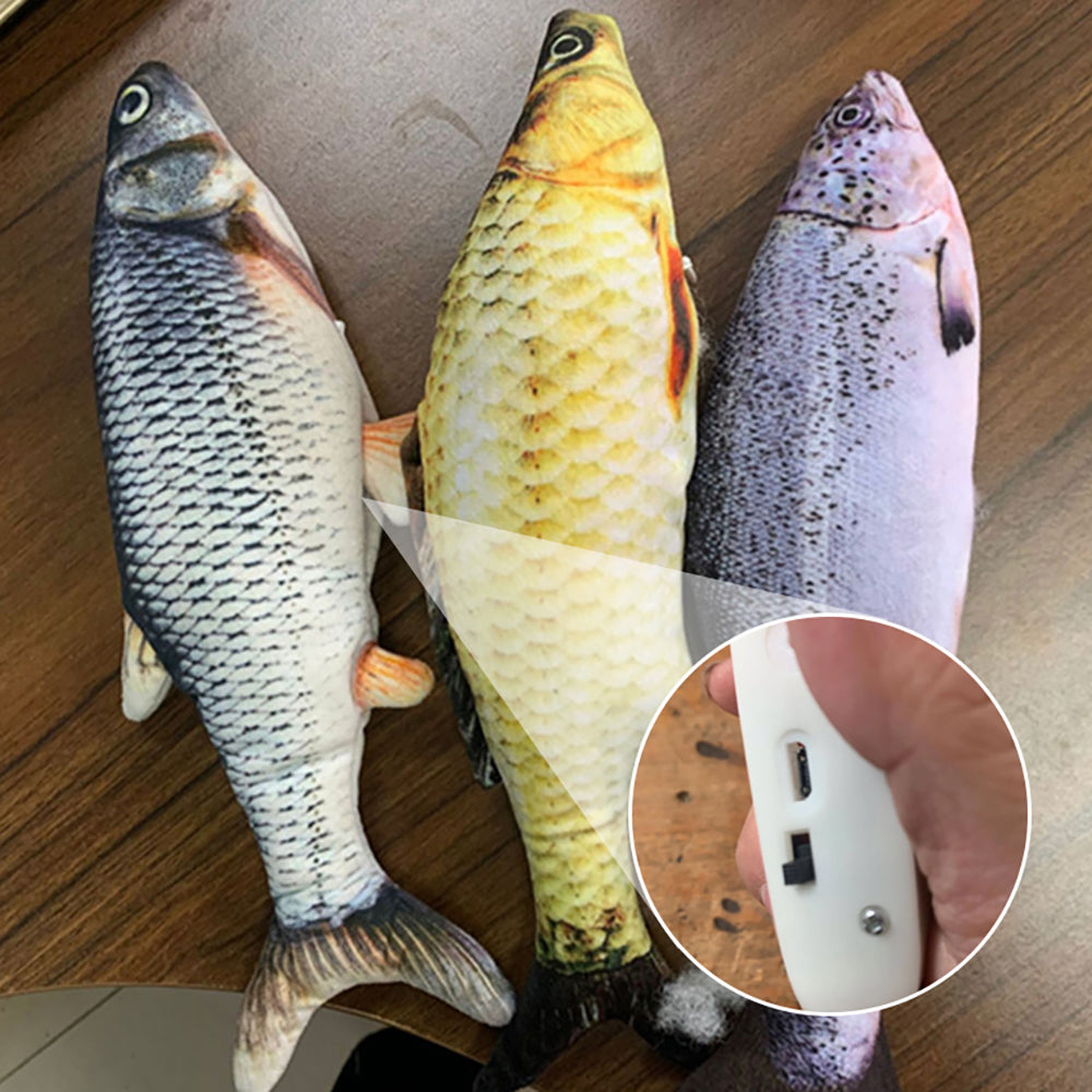Without Cat Nip Version - Electric Jumping Fish Simulation Electric Fish Toy - 0 - CJ