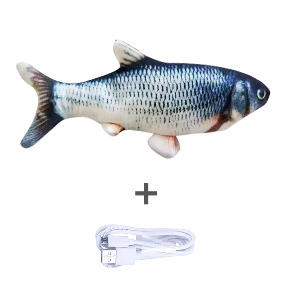 Without Cat Nip Version - Electric Jumping Fish Simulation Electric Fish Toy - 0 - CJ - D - CJWJWJMR00725 - D
