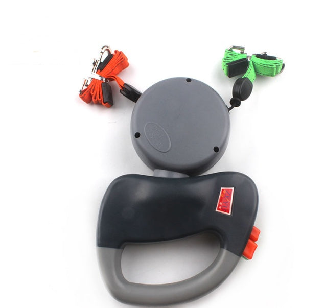 Retractable Dual Pet Dog Walking Leash - 0 - CJ