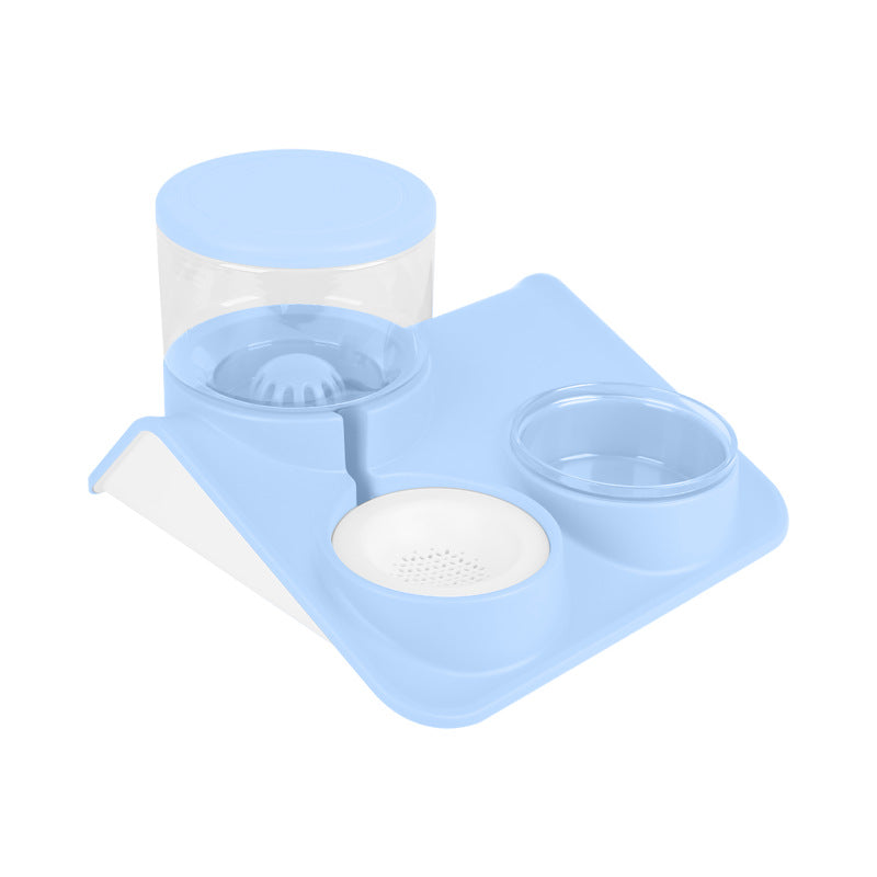 Pet feeder double bowl - 0 - CJ - Blue - CJJJCWGY02825 - Blue