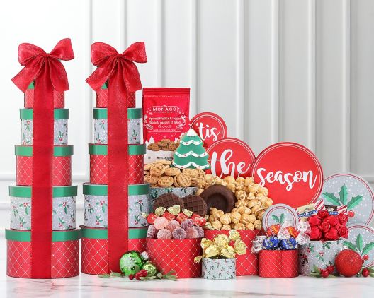 Tis' the Season: Holiday Gift Tower (2 - Pack) - GreatArrivals
