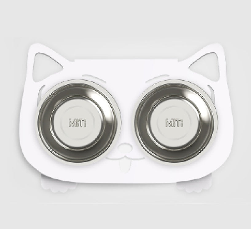 Anti - falling Cat Dog Feeding Water Bowl - 0 - CJ - White - Style1 - CJJJCWGY01031 - White - Style1