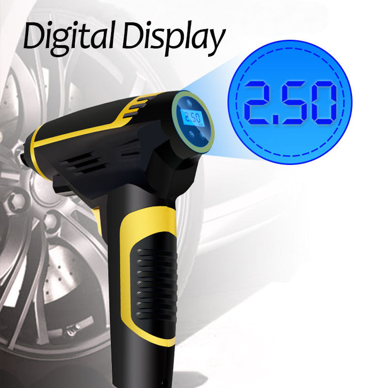 Automatic Portable Handheld Digital LED Smart Car Air Compressor - 0 - CJ