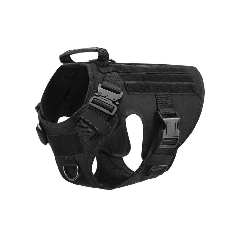 Military Tactical Dog Harness German Shepherd Adjustable Pet Dog Back - 0 - CJ - Black - M - CJJJCWGX00809 - Black - M