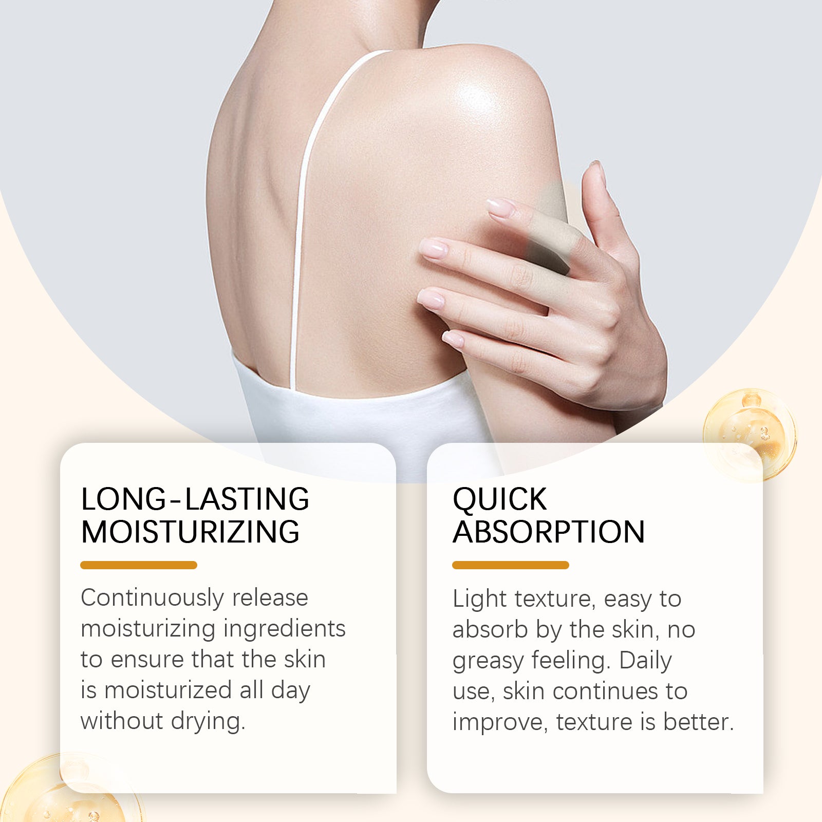 Houkea Firming Moisturizer Moisturizes, Hydrates, Lifts, Care For Skin, Softens, Brightens And Brightens Body Care Cream - 5 - CJ