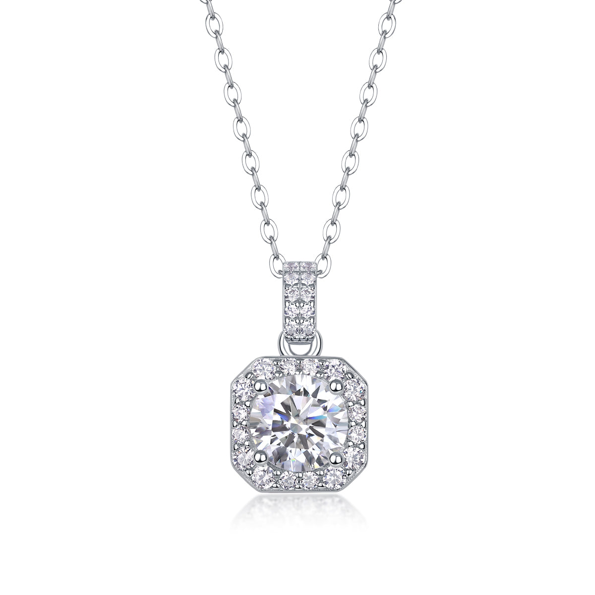 1Dawn Light - A Fashionable And Luxurious Diamond Jewelry Pendant Set With 1 - carat Moissanite S925 Sterling Silver And Platinum Plating Prohibit TikTok sales - 5 - cj