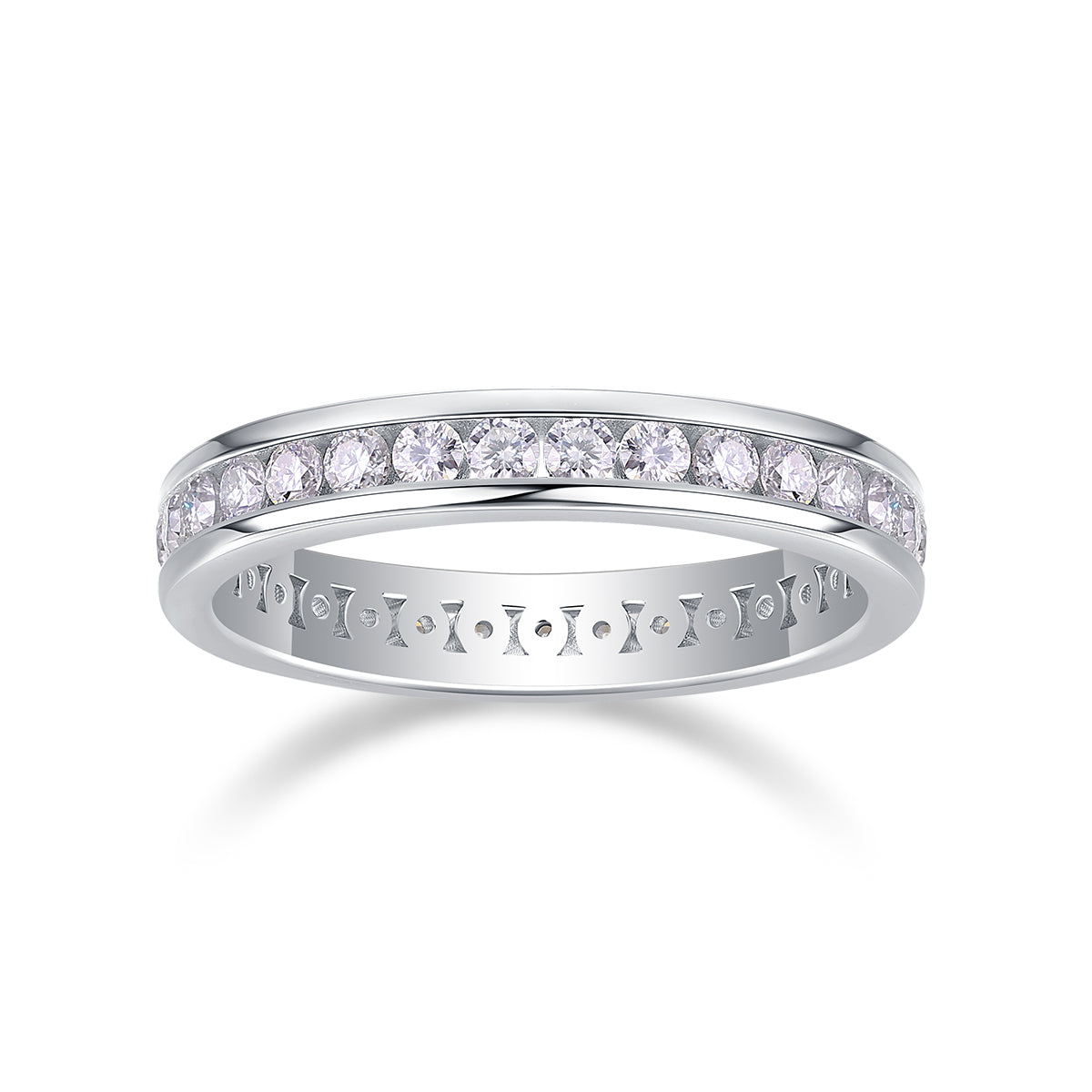 1Diamond Ring Luxury Fashion Set Moissanite Silver Ring Prohibit TikTok sales - 5 - CJ