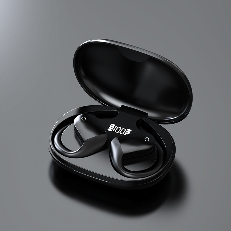 Open Ear Bluetooth, Wireless Headphones Sport Over Earphones Built - in Mic With Ear Hooks Case Ergonomic For Running Fitness - 5 - CJ