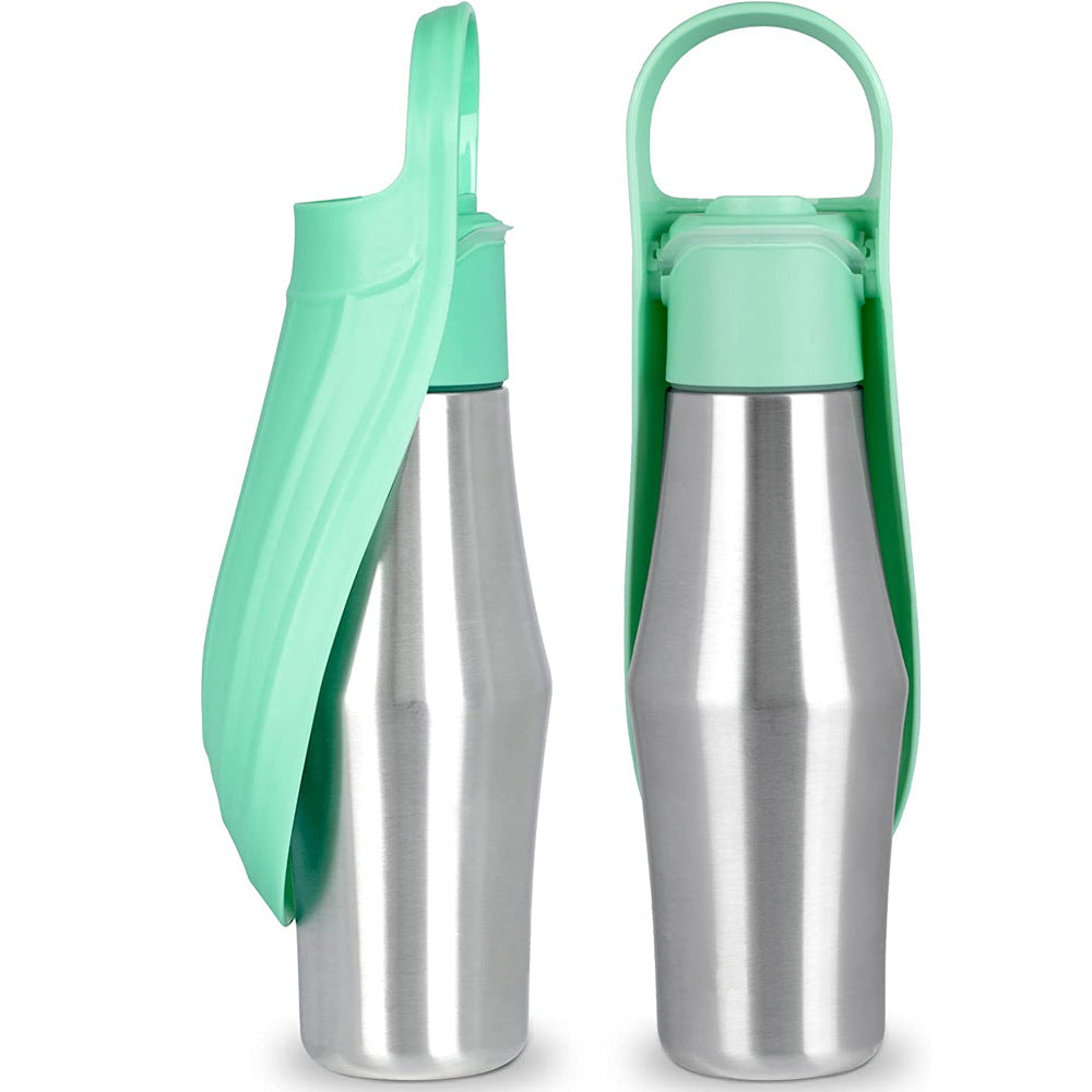 New Portable Pet Dog Water Bottle Soft Silicone Leaf Design For Dog Pets Outdoor Travel Drinking Bowls Water Dispenser - 0 - CJ