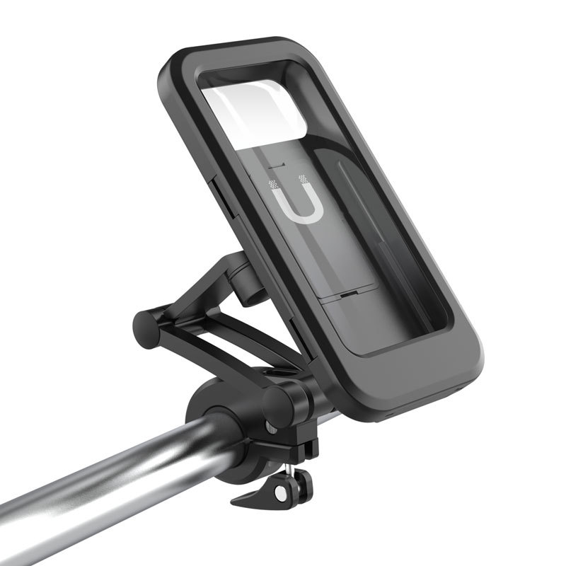 Adjustable Waterproof Bicycle Mobile Phone Holder Mount Universal Bike Motorcycle Handlebar Cell Phone Support Mount Bracket Bag - 0 - CJ