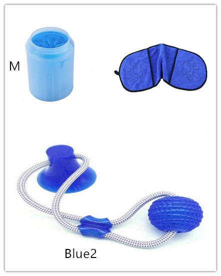 Pet Paw Cleaner Cleaning Kit Cup Soft Brush Can - 0 - CJ