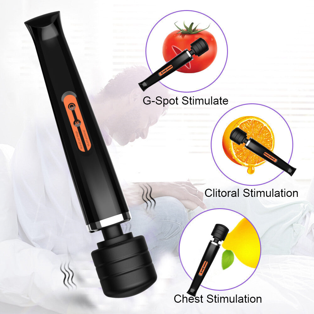 Magic Massager Wand Vibration 10 Speeds Vibrating Massage Full Body Magic Therapy Motor USB Rechargeable - 5 - CJ