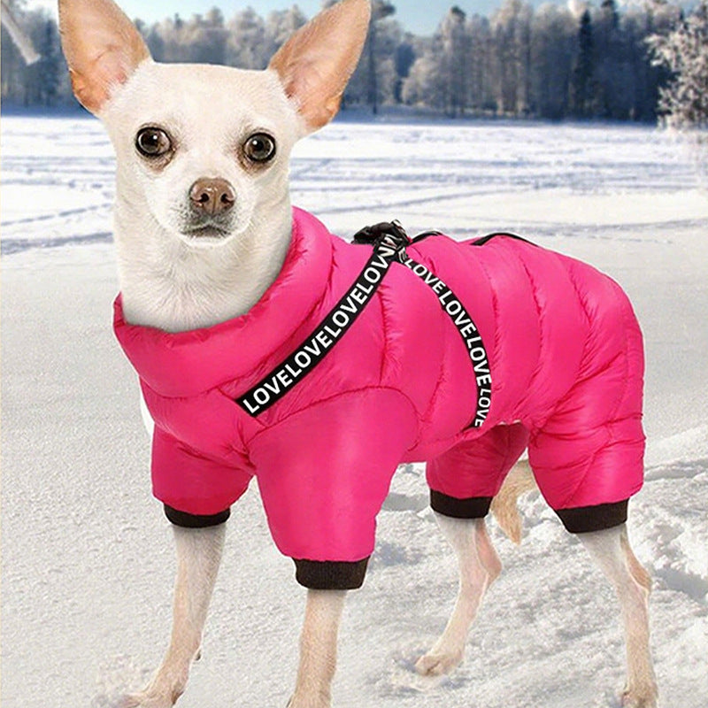 Pet Thickened Windproof Four - legged Warm Clothing - 0 - CJ