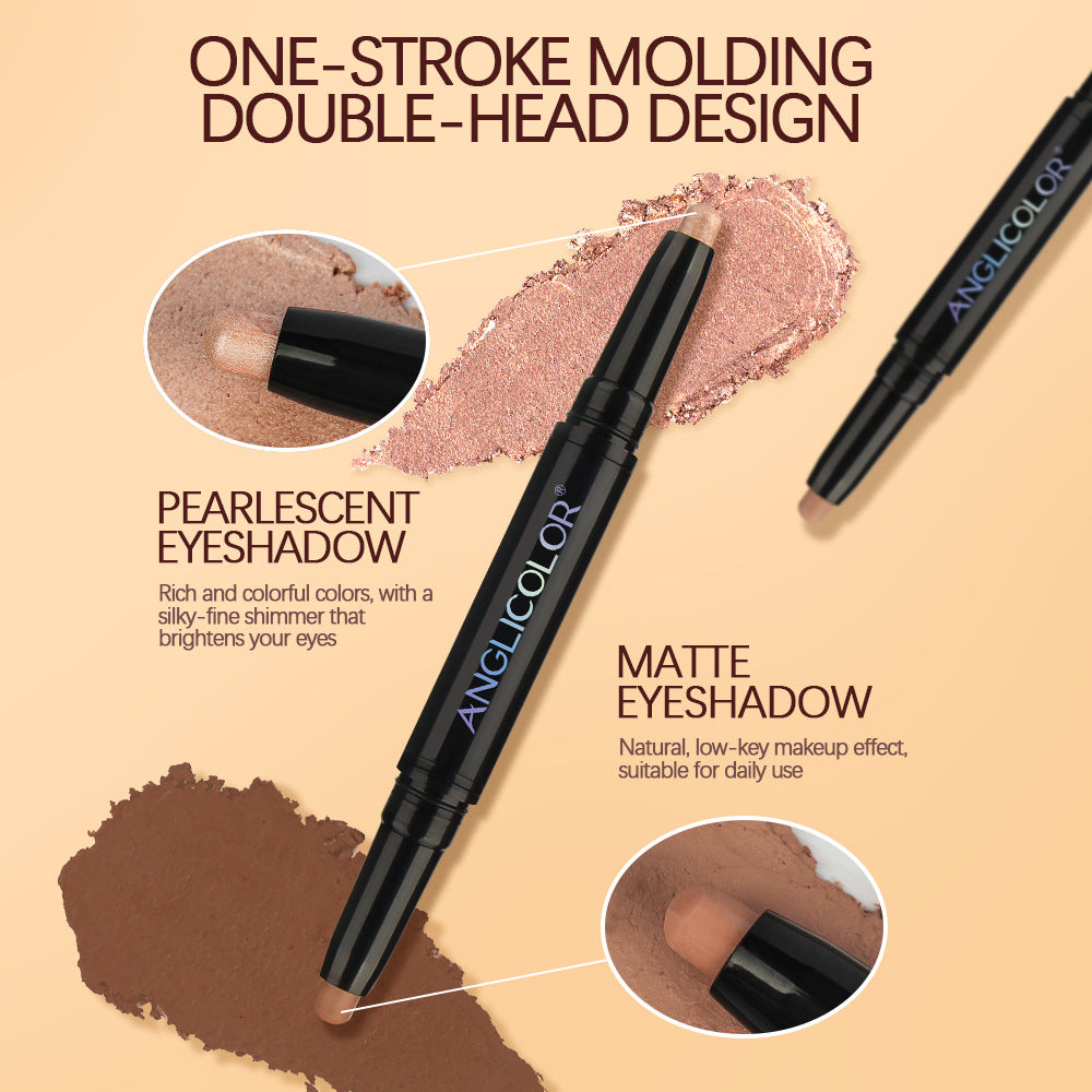 Double - headed Smudger Pearl Waterproof Not Smudge Brightening - 0 - CJ