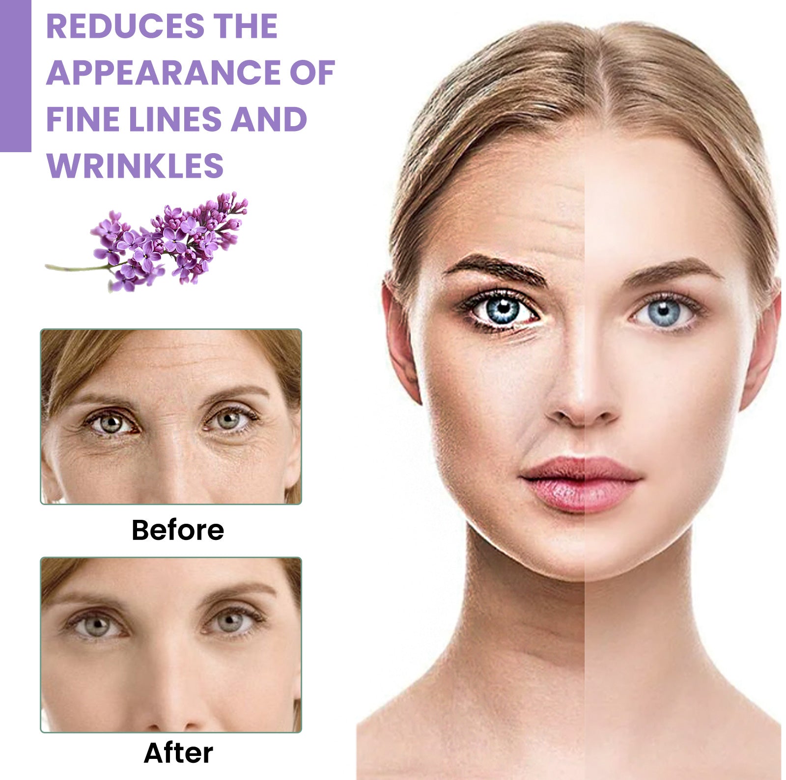 Jaysuing Lavender Moisturizing Firming Cream, Repair Skin Hydrating Moisturizing Cream For Fine Lines And Wrinkles - 5 - CJ