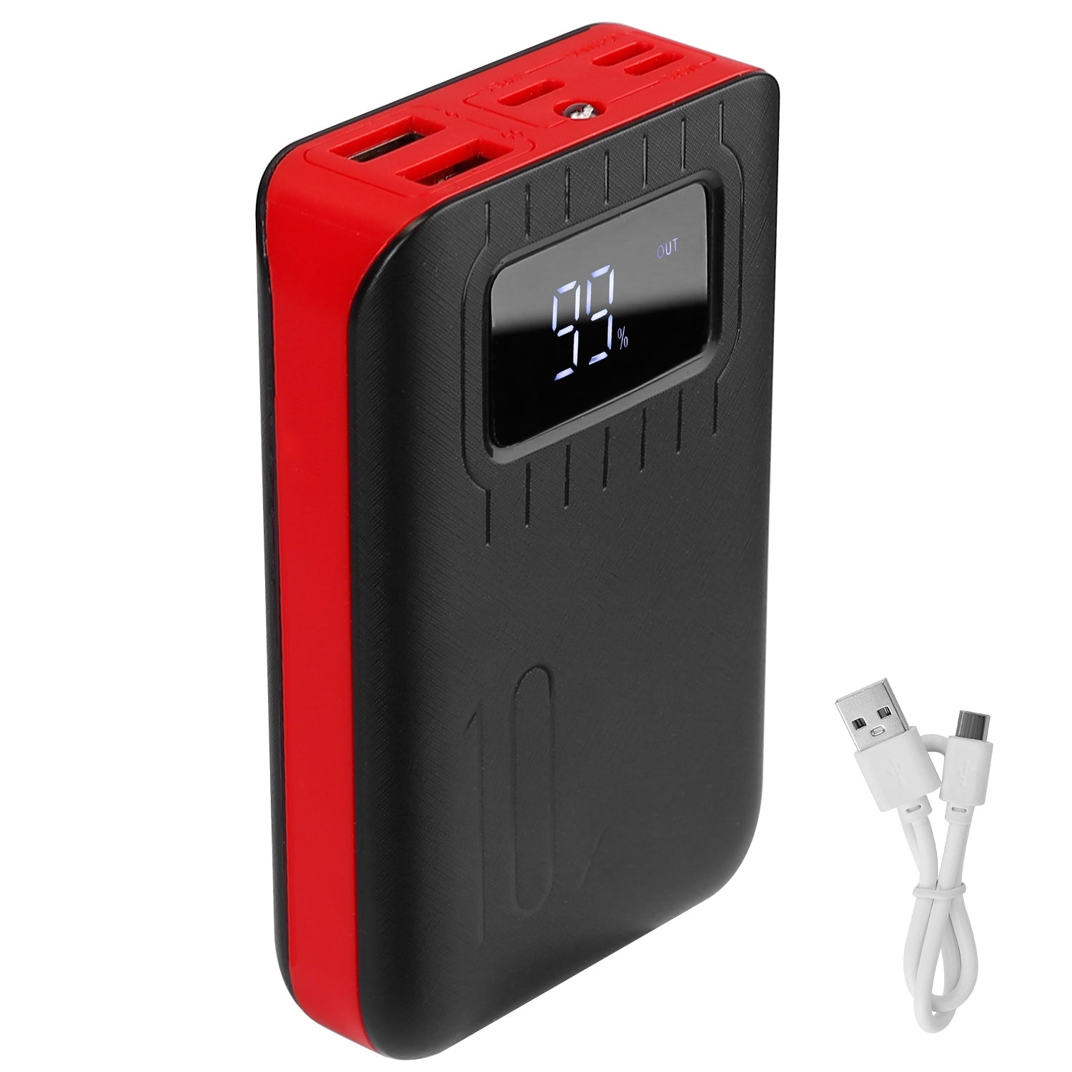 1Pc 1W MAh Portable Power Bank External Battery Pack Charger Dual USB Charge Interface With LCD Display Flashlight Type C Micro USB Lightning Input - 5 - CJ