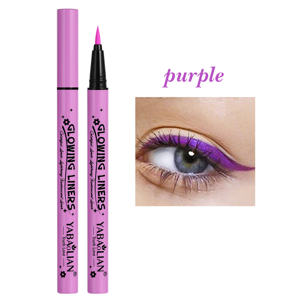 Eyeliner Fluorescent Makeup Waterproof And Sweatproof - 0 - CJ - Purple - CJYD210250908HS