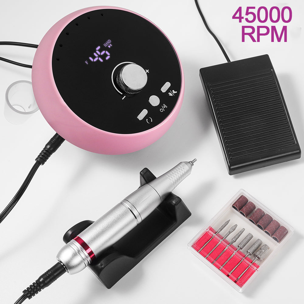45000RPM Professional Electric Nail Drill Manicure Machine Low Noise Nails Sander Set Portable Nail Drill Tools, Used For Sanding And Polishing, Suitable For Use In Both Home And Salon Settings. - 5 - CJ