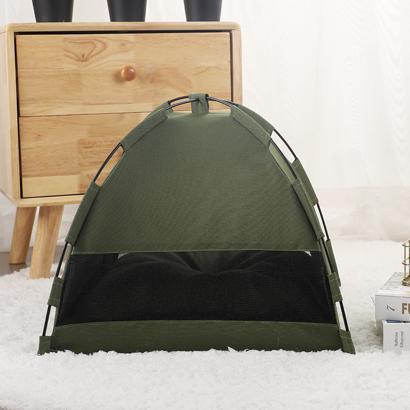Cat Tent Cooling Mat Dog House Pet Sofa Camping Dog Bed With Cushion For Dog Kennel Indoor Cat Nest Cat Bed Pets Products - 0 - CJ