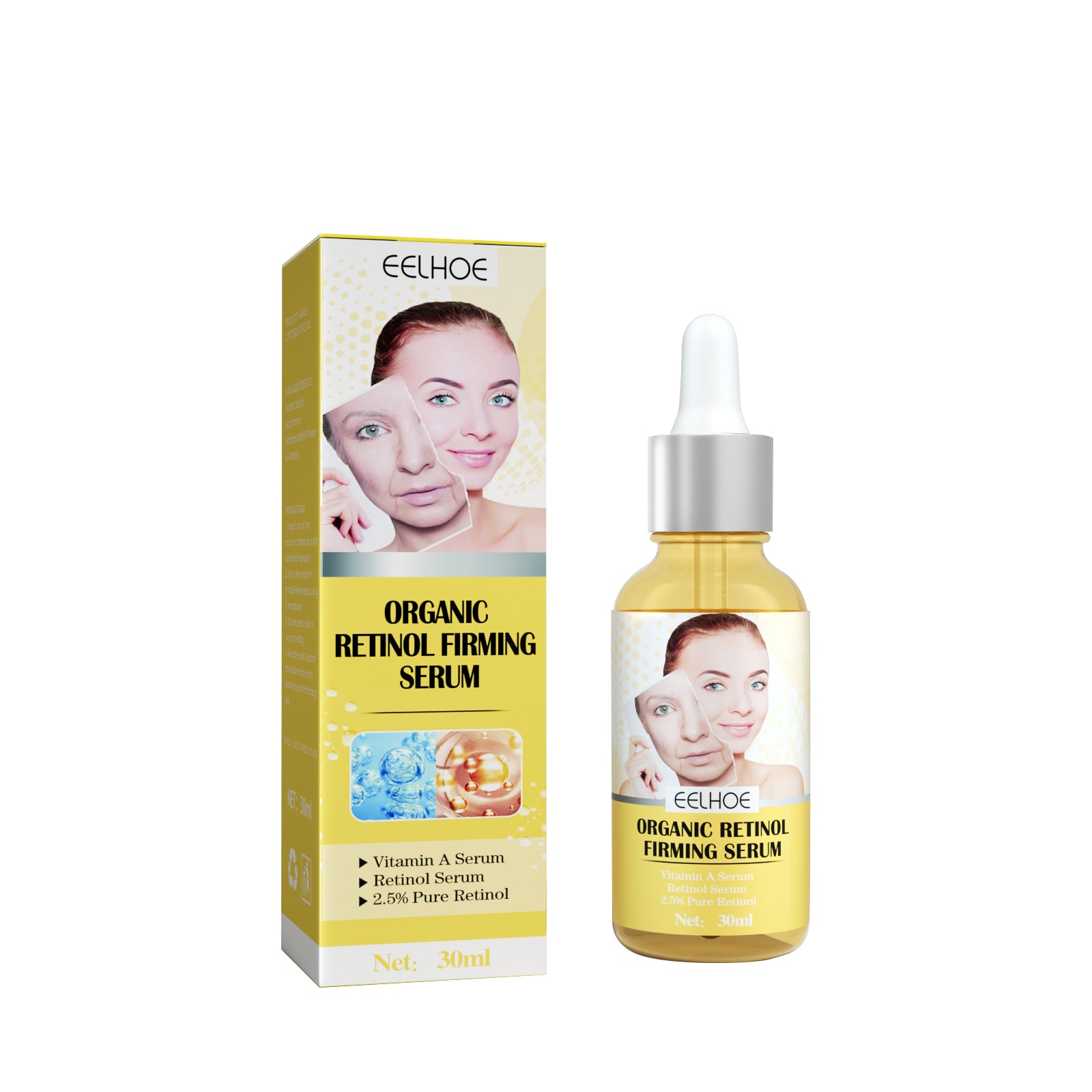 EELHOE Retinol Firming Serum, Face Lift Firming Skin Hydrating Reduce Fine Lines Essence - 5 - CJ