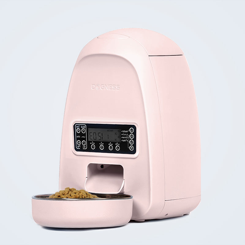 Cat Automatic Feeder Intelligent Dog Timing Ration Cat Food - 0 - CJ - Pink - US - CJMY100850602BY