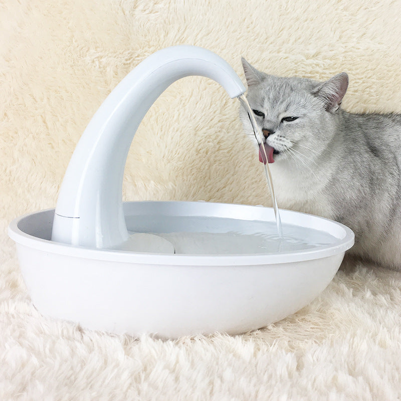 Pet Drinking Fountain Cat Feeding Water Flowing Fountain - 0 - CJ