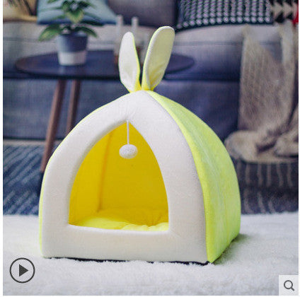 Cat House Cat House Villa Cat Bed Small Dog Kennel - 0 - CJ - Yellow - XL - CJMY102197512LO