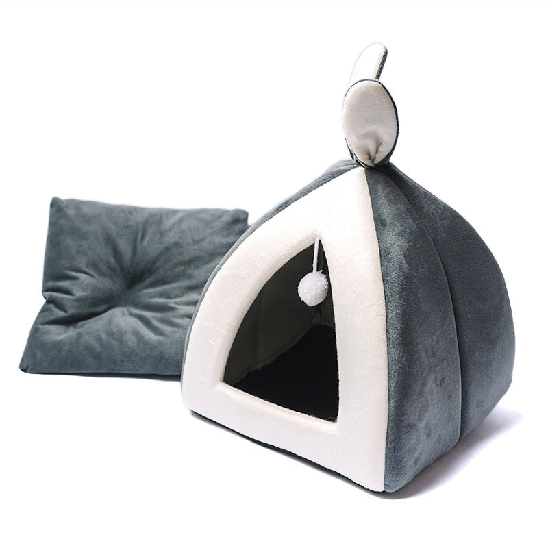 Cat House Cat House Villa Cat Bed Small Dog Kennel - 0 - CJ