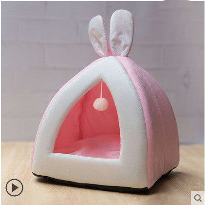 Cat House Cat House Villa Cat Bed Small Dog Kennel - 0 - CJ - Pink - XL - CJMY102197508HS