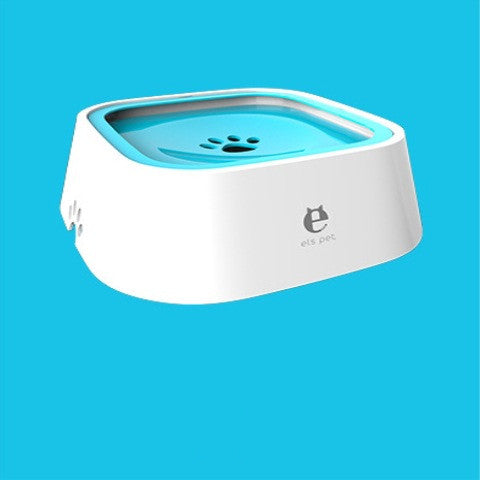1.5L Cat Dog Water Bowl Carried Floating Bowl Anti - Overflow Slow Water Feeder Dispenser Pet Fountain ABS&PP Dog Supplies - 0 - CJ - Blue - CJGY102545402BY