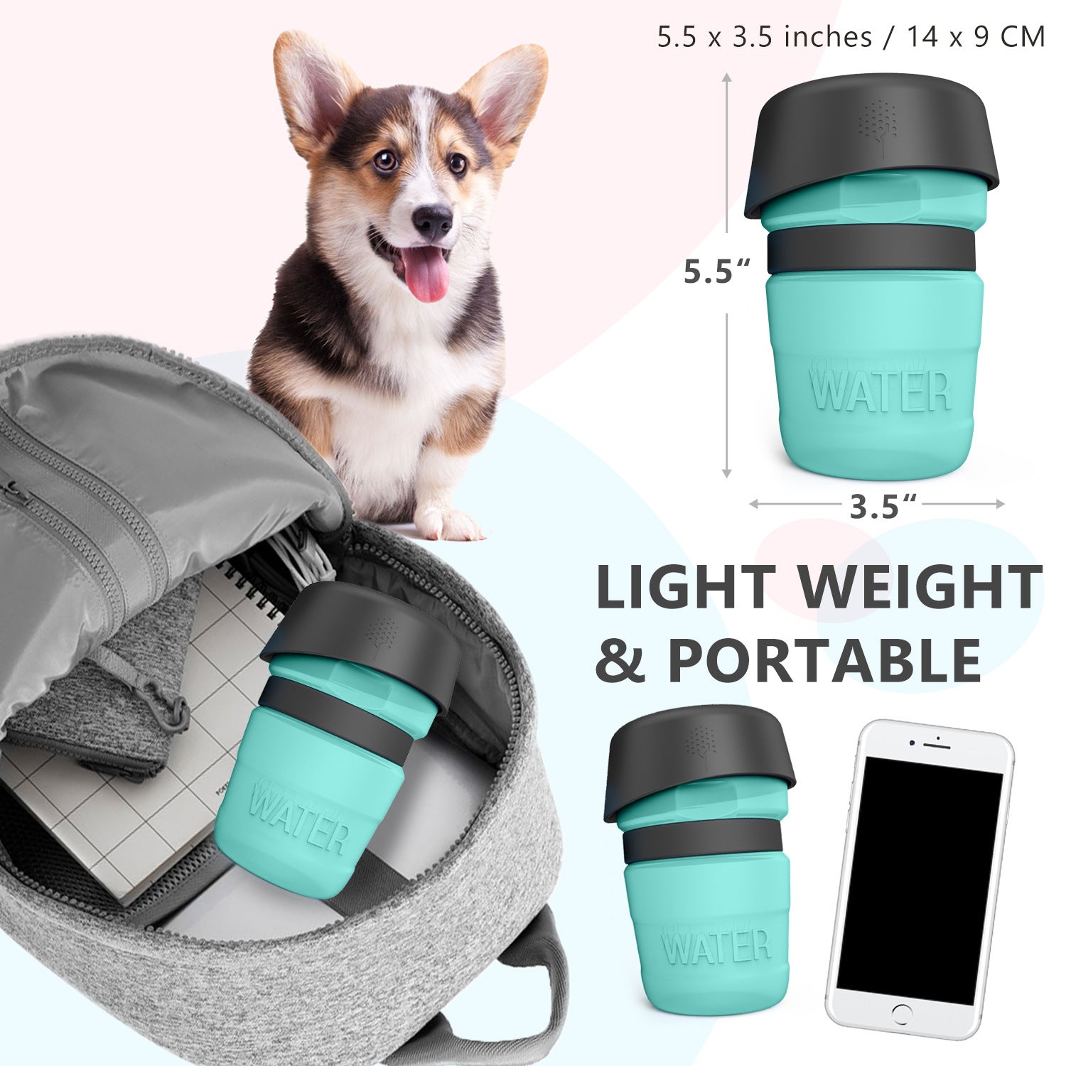 Pet Outdoor Foldable Bottle Dog Travel Water Bottle Dog Water Dispenser - 0 - CJ