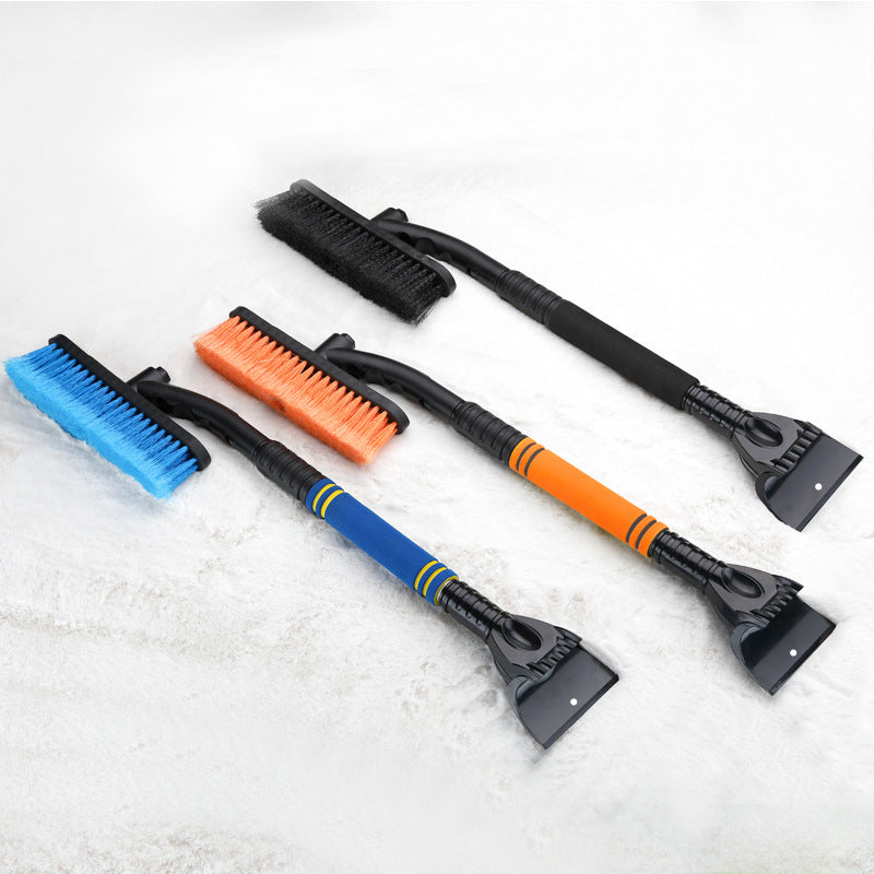 Car Cleaning Brush Ice Scraper Detachable Snow Shovel Brush Dust Remove Brush Auto Windshield Extendable Snow Brush Foam Handle - 0 - CJ